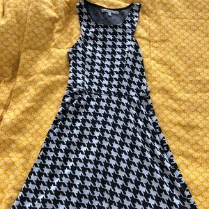 Houndstooth Tank Flair Dress